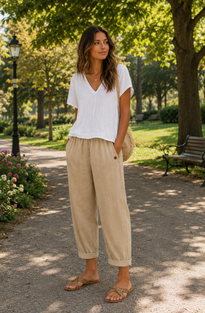 Maja - Airy Linen Trousers