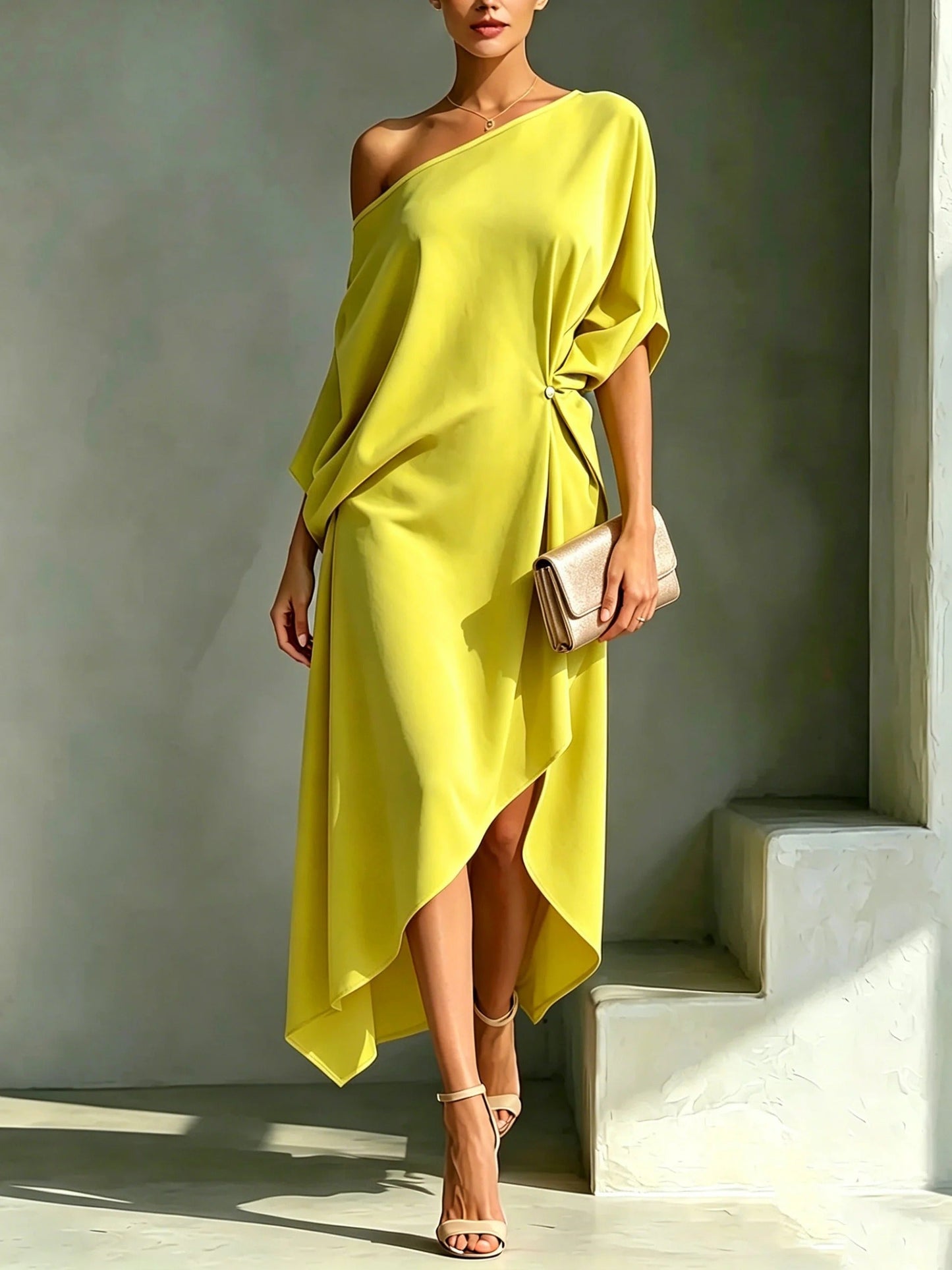 CANDICE - ELEGANT ASYMMETRIC DRESS
