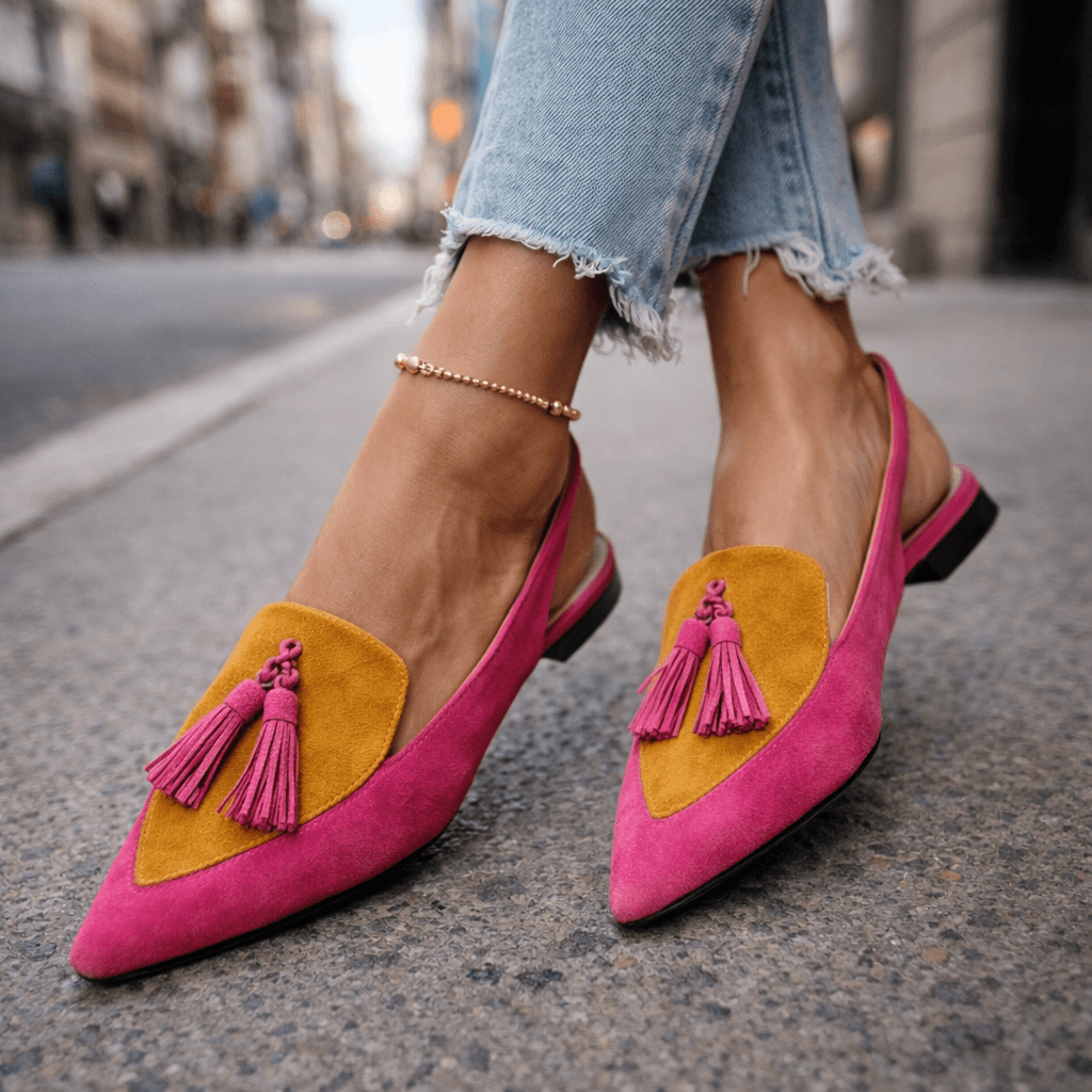 ELIZA | STRAPPY SANDALS WITH TASSEL DETAILS