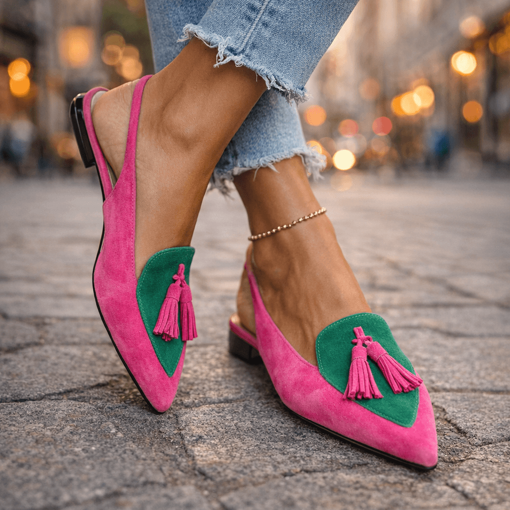ELIZA | STRAPPY SANDALS WITH TASSEL DETAILS
