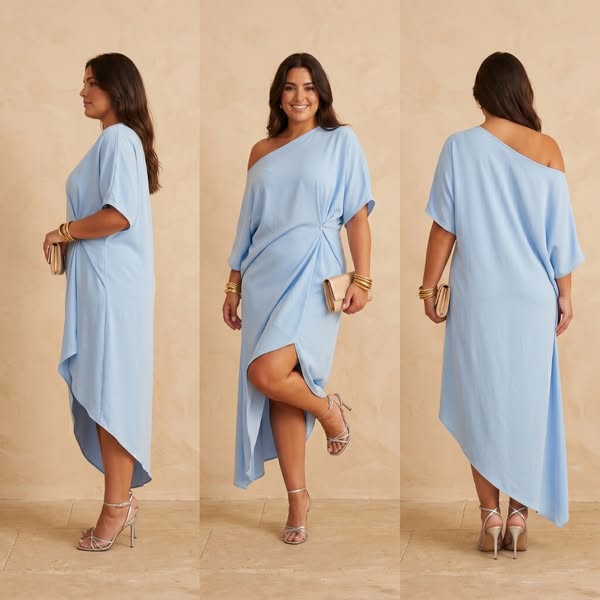 CANDICE - ELEGANT ASYMMETRIC DRESS