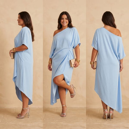 CANDICE - ELEGANT ASYMMETRIC DRESS